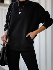 LA Angels Sweter w kolorze czarnym rozmiar: XL. Czarne swetry LA Angels, xl, bez wzorów, bez ramiączek. Za 105.63 zł.