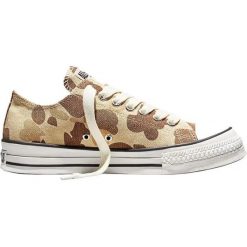 Buty sportowe Converse Chuck Taylor Throwback. Brązowe buty treningowe Converse, bez wzorów, z materiału, bez zapięcia. Za 590.00 zł.