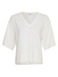 MOSS COPENHAGEN Sweter "Eslina Rachelle" w kolorze białym rozmiar: S/M. Białe swetry Moss Copenhagen, m, bez wzorów, bez ramiączek. Za 96.37 zł.