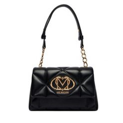 Torebka LOVE MOSCHINO. Czarne torebki klasyczne Love Moschino, bez wzorów, klasyczne, bez dodatków. Za 1,009.00 zł.