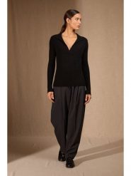 Perfect Cashmere Kaszmirowy sweter "Skamar" w kolorze czarnym rozmiar: L. Czarne swetry Perfect Cashmere, l, bez wzorów, z kaszmiru, bez ramiączek. Za 521.99 zł.