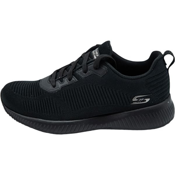 Trampki Skechers Bobs Squad Tough Talk, Czarny, Kobiety. Czarne trampki Skechers, bez wzorów, z gumy, sportowe, bez zapięcia. Za 293.00 zł.