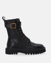 CZARNE WORKERY DAMSKIE ZE SKÓRY NATURALNEJ B213-2 BLACK. Czarne botki Venezia, bez wzorów, ze skóry, bez obcasa, bez zapięcia. Za 299.00 zł.