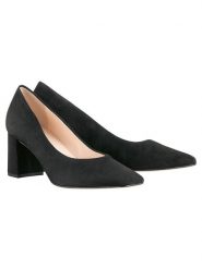 Högl Skórzane czółenka w kolorze czarnym rozmiar: 37. Czarne czółenka Högl, bez wzorów, klasyczne, bez obcasa, bez zapięcia. Za 314.45 zł.