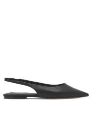 Nine West Sandały WFA2551-2 Czarny. Czarne sandały Nine West, bez wzorów, ze skóry, bez obcasa, na płaskiej podeszwie, bez zapięcia. Za 179.99 zł.