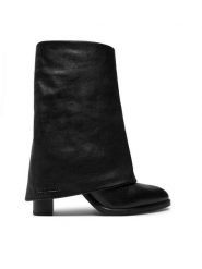 See By Chloé Kozaki SB43060A Czarny. Czarne kozaki See By Chloé, bez wzorów, ze skóry, bez obcasa, na słupku, bez zapięcia. Za 2,349.00 zł.