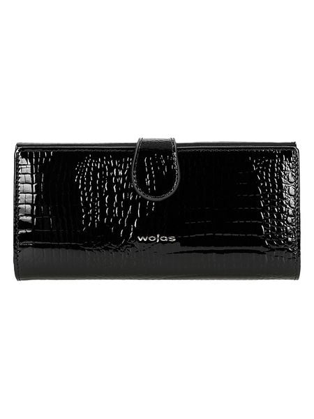 Wojas Skórzany portfel w kolorze czarnym - 19 x 9 x 3 cm rozmiar: onesize. Czarne portfele Wojas, bez wzorów, z materiału. Za 205.45 zł.