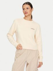 Guess Jeans Bluza W4YQ07 KC811 Beżowy Regular Fit. Brązowe bluzy Guess Jeans, s, z aplikacjami, z bawełny, bez kaptura. Za 189.99 zł.