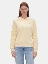 Tommy Jeans Bluza Tjw Reg S Flag Crew DW0DW19959 Żółty Regular Fit. Żółte bluzy Tommy Jeans, l, bez wzorów, z bawełny, bez kaptura. Za 219.99 zł.