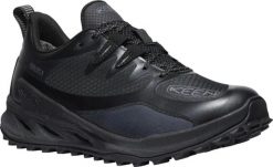 Buty damskie Keen Zionic WP W Black/Black. Czarne buty trekkingowe 909, bez wzorów, z materiału, bez zapięcia, outdoorowe. Za 564.99 zł.