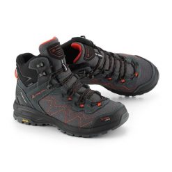 Buty wysokie trekkingowe unisex Alpine Pro Cerne 2 Vibram. Szare buty trekkingowe Alpine Pro, ze skóry, bez zapięcia. W wyprzedaży za 599.00 zł.