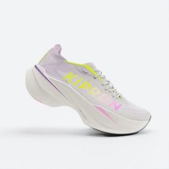Buty do biegania damskie Kiprun KD900X LD+. Fioletowe buty do biegania KIPRUN, bez wzorów, bez zapięcia, do biegania. W wyprzedaży za 699.99 zł.
