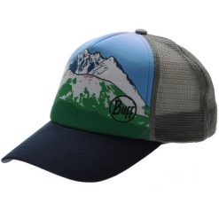 Czapka z daszkiem BUFF TRUCKER CAP GERLACHOVSKY STIT 2023. Czarne czapki z daszkiem Buff, bez wzorów, sportowe. W wyprzedaży za 104.93 zł.