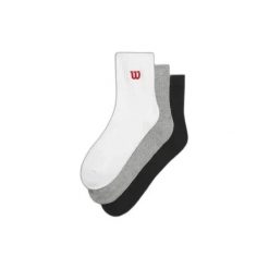Skarpetki Wilson U Qtr (x3). Białe skarpetki Wilson, bez wzorów, z materiału. Za 149.00 zł.