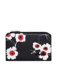 Desigual Mały Portfel Damski 25SAYP12 Czarny. Czarne portfele Desigual, bez wzorów, ze skóry. Za 139.99 zł.