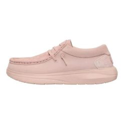 HeyDude Damskie Mokasyny Wendy Comf Suede Lace Print. Czerwone mokasyny Hey dude, bez wzorów, z materiału. Za 289.00 zł.