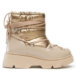 Botki Lasocki. Brązowe botki Lasocki, bez wzorów, bez obcasa, na płaskiej podeszwie, bez zapięcia. Za 209.99 zł.