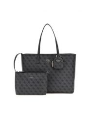 Guess Shopper bag w kolorze antracytowym - 49 x 31 x 14 cm rozmiar: onesize. Czarne shopper bag Guess, z aplikacjami, z materiału, na ramię, bez dodatków. Za 440.28 zł.