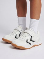 Buty halowe Hummel Multiplay Flex VC 2.0. Czerwone buty trekkingowe Hummel, z materiału, bez zapięcia. Za 216.50 zł.