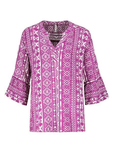 Sublevel Bluzka w kolorze fioletowo-białym rozmiar: S. Białe bluzki Sublevel, s, bez wzorów, z wiskozy, klasyczne, bez kołnierzyka, bez ramiączek. Za 41.49 zł.