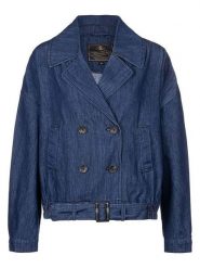 Herrlicher Kurtka dżinsowa "Livana" w kolorze granatowym rozmiar: XL. Niebieskie kurtki Herrlicher, xl, bez wzorów, z bawełny, bez kaptura. Za 217.99 zł.