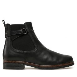 Botki Gabor. Czarne botki Gabor, bez wzorów, bez obcasa, na płaskiej podeszwie, bez zapięcia. Za 579.99 zł.