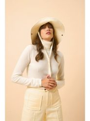 Just Cashmere Kaszmirowy sweter "Ava" w kolorze kremowym rozmiar: XL. Brązowe swetry Just Cashmere, xl, bez wzorów, z kaszmiru, bez ramiączek. Za 294.92 zł.