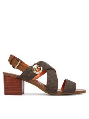 MICHAEL Michael Kors Sandały Vera Flex Mid 40S6VEMS1B Brązowy. Brązowe kozaki MICHAEL Michael Kors, bez wzorów, ze skóry, bez obcasa, na słupku, bez zapięcia. Za 739.99 zł.