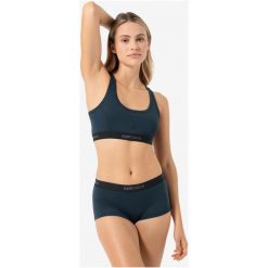 Biustonosz sportowy damski SUPER.NATURAL Tundra 220 Semplice Bra. Niebieskie biustonosze sportowe super.natural, bez wzorów. Za 199.99 zł.
