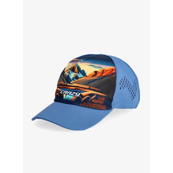 Czapka z daszkiem Crazy Cap Bro - poster. Niebieskie czapki z daszkiem Crazy, bez wzorów, sportowe. Za 146.99 zł.