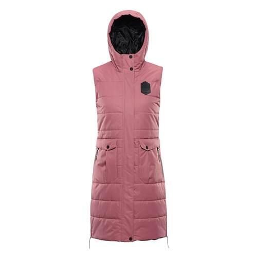 Kurtka uniwersalna damska Alpine Pro LVEB092429. Czerwone kurtki Alpine Pro, l, bez wzorów, z materiału, sportowe, bez kaptura. Za 525.00 zł.