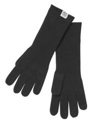 MOSS COPENHAGEN Rękawiczki "Galine Rachelle" w kolorze czarnym rozmiar: onesize. Czarne rękawiczki Moss Copenhagen, bez wzorów, z materiału, klasyczne. Za 74.99 zł.