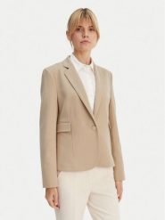 BOSS Marynarka Jia14 50556336 Beżowy Slim Fit. Brązowe marynarki i żakiety Boss, bez wzorów, z syntetyku, bez ramiączek. Za 1,349.00 zł.