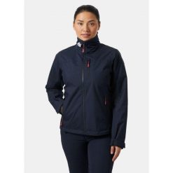 Kurtka Żeglarska Damska Helly Hansen Crew Midlayer 2. Niebieskie kurtki Helly Hansen, bez wzorów, eleganckie, bez kaptura. Za 699.00 zł.