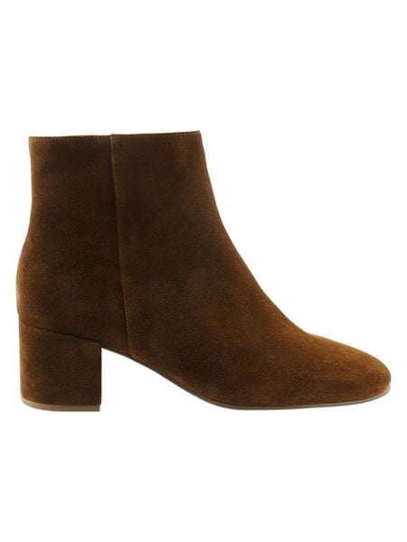 Högl Skórzane botki w kolorze khaki rozmiar: 37. Brązowe botki Högl, bez wzorów, ze skóry, eleganckie, bez obcasa, bez zapięcia. Za 254.74 zł.