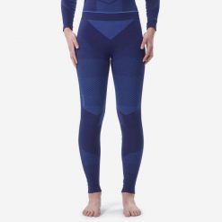 Legginsy termoaktywne do narciarstwa biegowego damskie Inovik 900. Niebieskie bielizna termoaktywna damska INOVIK, bez wzorów, z elastanu, bez ramiączek, narciarskie. Za 119.99 zł.