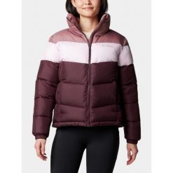 Kurtka Przejściowa Damska Columbia Puffect II Colorblock. Brązowe kurtki Columbia, na jesień, l, bez wzorów, bez kaptura. Za 649.00 zł.
