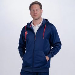 Bluza z kapturem Gray-Nicolls Pro Performance. Niebieskie bluzy GRAY-NICOLLS, s, bez wzorów, z materiału, z kapturem, na golfa. Za 357.25 zł.