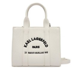 Torebka KARL LAGERFELD. Białe torebki klasyczne KARL LAGERFELD, bez wzorów, klasyczne, bez dodatków. Za 649.99 zł.