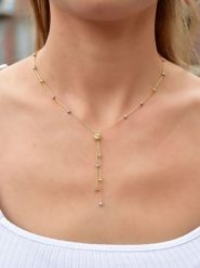 Lodie Silver Srebrny naszyjnik z elementami ozdobnymi - dł. 43 cm rozmiar: onesize. Szare naszyjniki Lodie Silver, z materiału, srebrne. Za 69.91 zł.