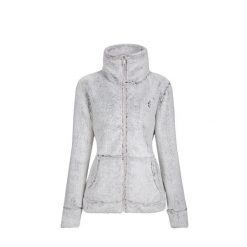 Polar Bluza damska rozpinana AULP NORLIN z kołnierzem. Czarne bluzy bez kaptura Aulp, bez wzorów, z polaru, bez kaptura. Za 239.99 zł.