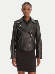 HUGO Kurtka skórzana Lujana 50551255 Czarny Regular Fit. Czarne kurtki Hugo, l, bez wzorów, ze skóry, bez kaptura. Za 1,849.00 zł.