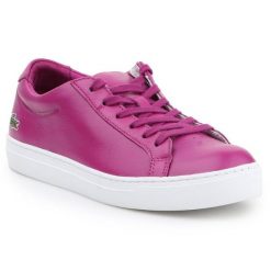 Buty lifestylowe Lacoste L.12.12 117 W 7-33CAW1000R56 fioletowe. Fioletowe buty treningowe bez wzorów, z materiału, bez zapięcia. Za 667.75 zł.