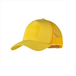 Czapka z daszkiem BUFF TRUCKER CAP. Żółte czapki z daszkiem Buff, bez wzorów, sportowe. W wyprzedaży za 82.43 zł.