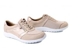 WALDLAUFER 815M01 414 095 fume desert lightgold, półbuty sportowe damskie. Brązowe półbuty wsuwane Waldlaufer, bez wzorów, sportowe, bez obcasa. Za 497.17 zł.