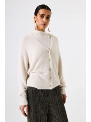 Garcia Kardigan w kolorze kremowym rozmiar: S. Brązowe swetry Garcia, s, bez wzorów, bez ramiączek. Za 113.99 zł.