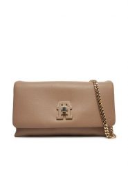 Tommy Hilfiger Torebka AW0AW17462 Beżowy. Brązowe kopertówki Tommy Hilfiger, bez wzorów, ze skóry, wizytowe, bez dodatków. Za 559.99 zł.