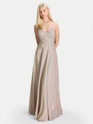 Hey Kyla Sukienka wieczorowa 5AK044HK Złoty Regular Fit. Żółte sukienki Hey Kyla, bez wzorów, z syntetyku, wizytowe, bez kołnierzyka, bez ramiączek. Za 1,019.00 zł.