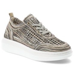 Półbuty damskie Artiker, cholewka ze skóry naturalnej ażurowa struktura wzorzyste wykończenie sznurowany fason, szare, 58C0525. Szare półbuty wsuwane Artiker, w ażurowe wzory, ze skóry, eleganckie, bez obcasa. Za 269.00 zł.