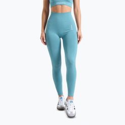 Legginsy treningowe damskie Carpatree Allure Seamless. Niebieskie legginsy Carpatree, bez wzorów, z elastanu, długie. Za 269.99 zł.